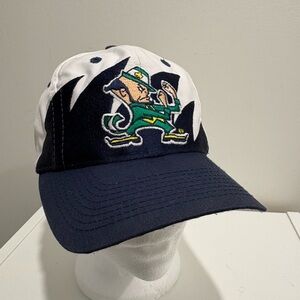 Vintage Notre Dame fighting Irish logo 7 sharktooth SnapBack hat